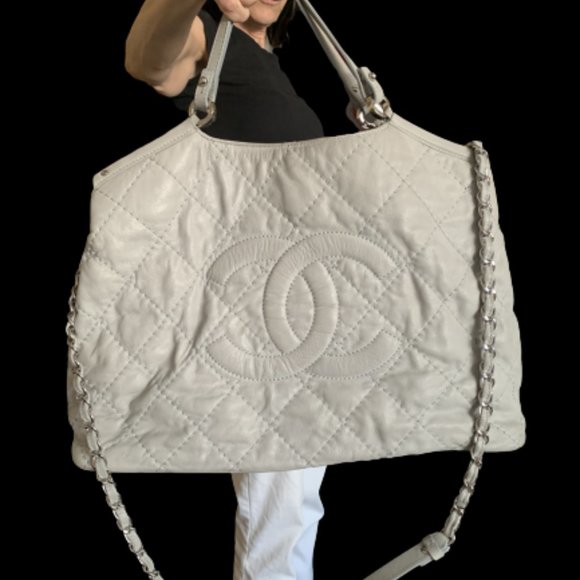 Chanel Shopping Tote — Ice Grey